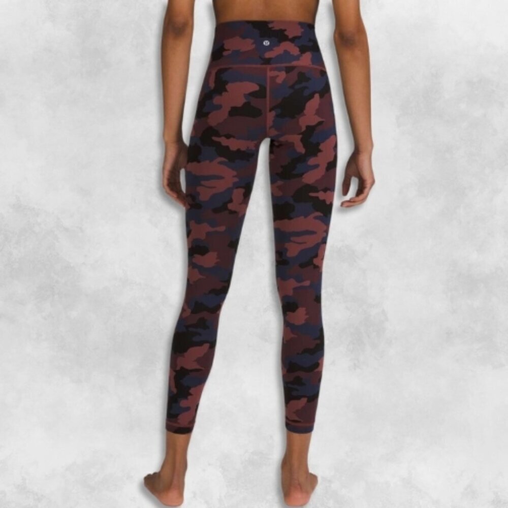 Lululemon Invigorate High-Rise Legging Stretchable Tight Camo Print Women's 2 - Picture 2 of 5